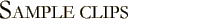 Sample clips